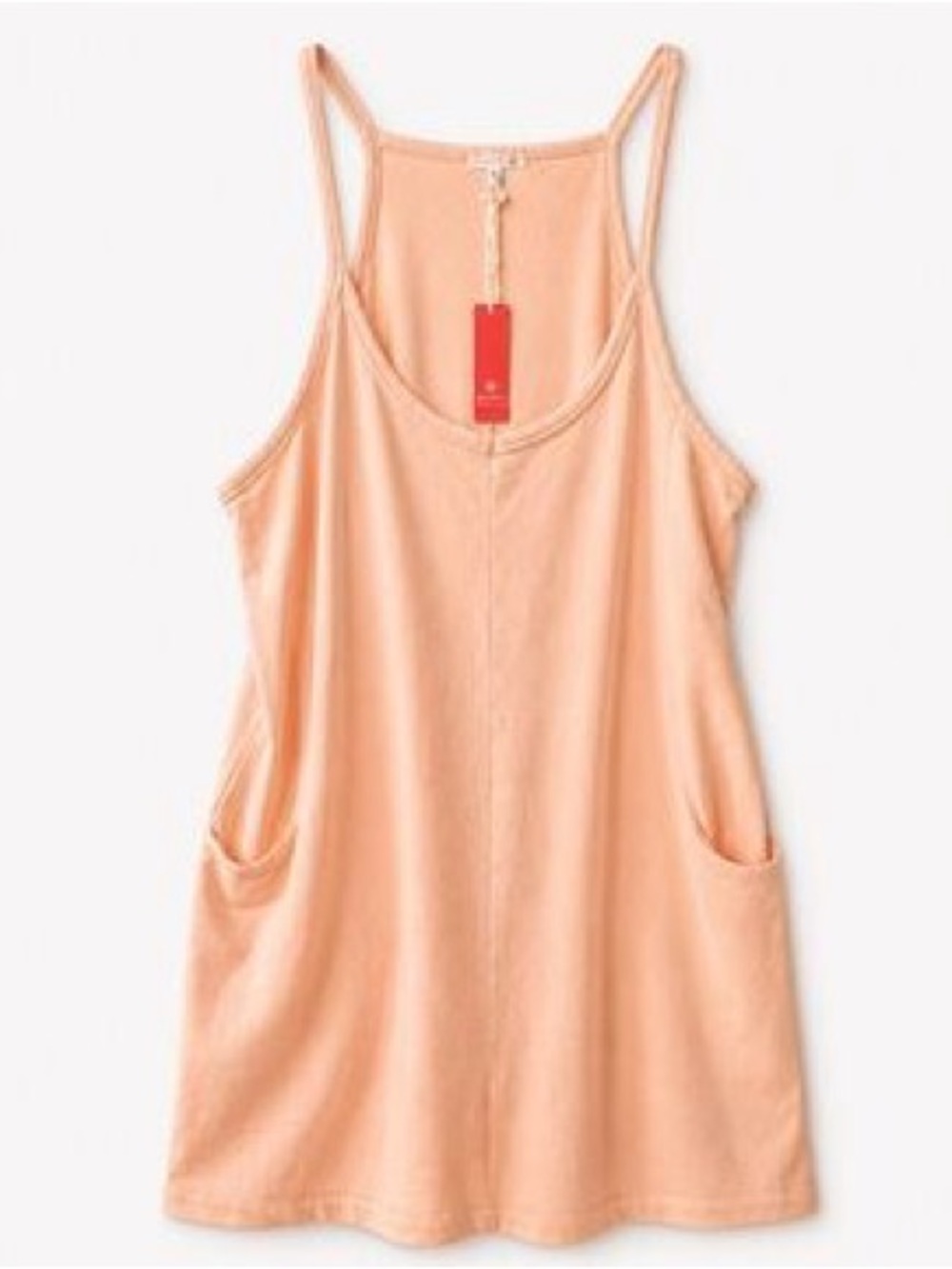 NWT SUNDRY Peach Knit Romper Small